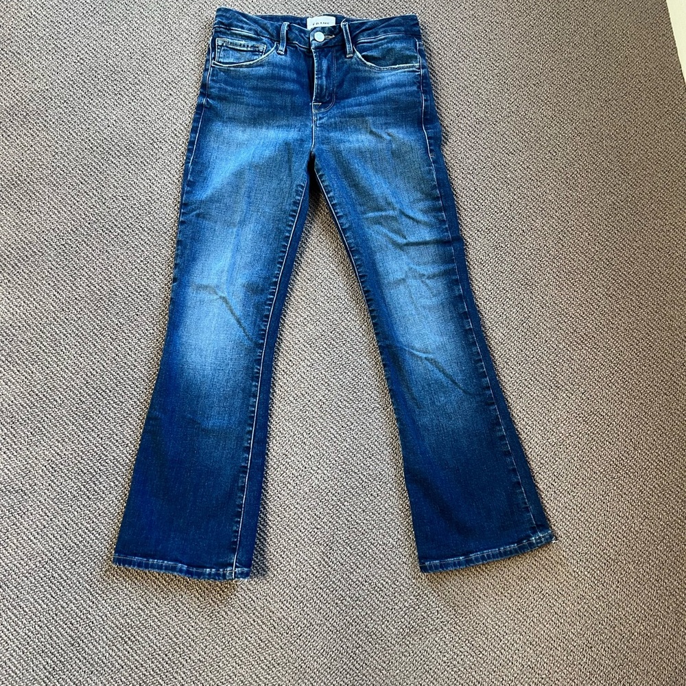 Frame Denim Dark Blue Flare Jeans